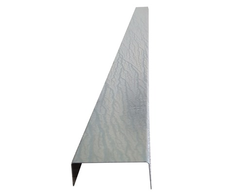 Profilé en U PRECIT accessoire universel Smart acier galvanisé 2000 mm x 50 mm Profilé de recouvrement métallique pour la construction