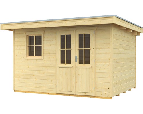 Abri de jardin avec porte double et fenêtre