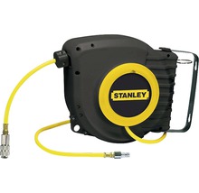 Stanley Enrouleur de tuyau d''air comprimé avec tuyau et raccord rapide