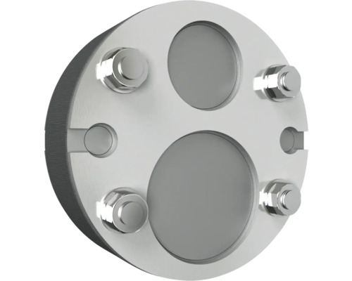 Bride métallique avec vis et deux ouvertures