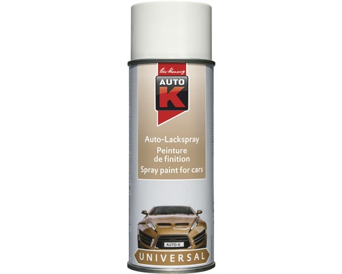 Auto-K peinture en aérosol universelle blanc 400 ml Bombe de laque Auto K universelle