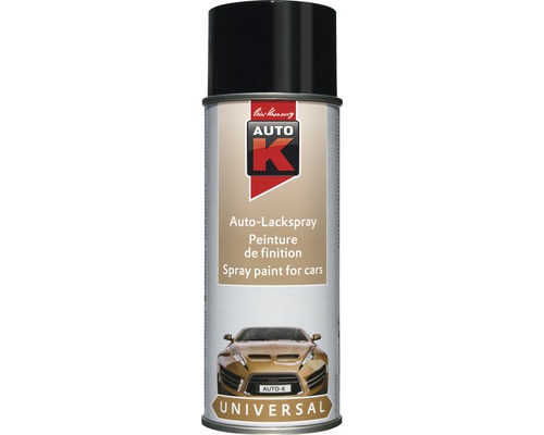 Auto-K Universal Lackspray schwarz glänzend 400 ml Auto K Universallackspraydose für Autos