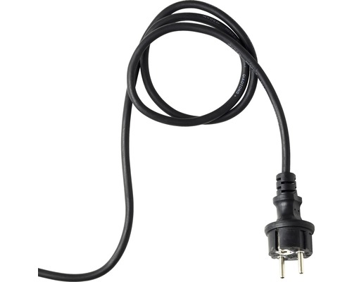 Câble d''alimentation noir avec fiche pour appareils électriques