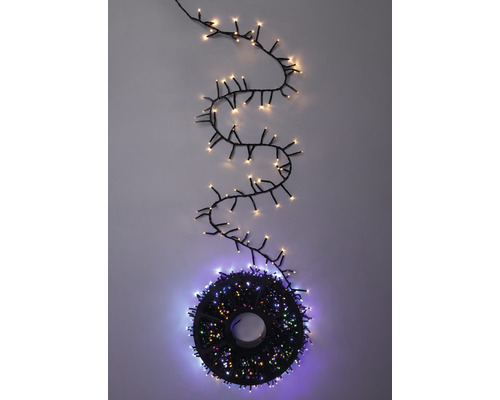 Guirlande lumineuse Snakelight Lafiora 12,8 m + alimentation 5 m 800 LED dégradé de couleurs avec minuterie et télécommande