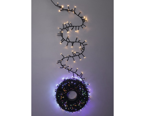 Guirlande lumineuse Lafiora 23,85 m + alimentation 10 m 160 LED couleur  d'éclairage blanc neutre avec télécommande, minuterie, variateur et  fonction mémoire - HORNBACH Luxembourg