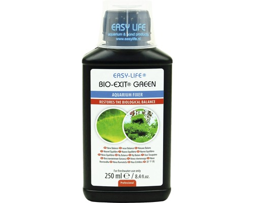 Neue Balance EASY LIFE Bio-Exit Green 250 ml Easy Life Bio-Exit Green Aquarium Fixer, 250 Milliliter Flasche zur Wiederherstellung des biologischen Gleichgewichts
