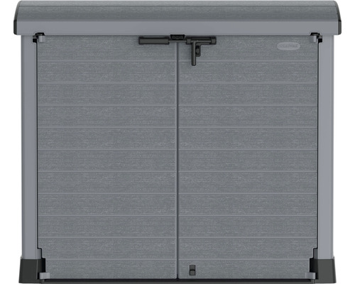 Mülltonnenbox StoreAway DuraMax 1200 l 145 x 82,5 x 125 cm anthrazit Geräteschrank mit zwei Türen und Riegelverschluss