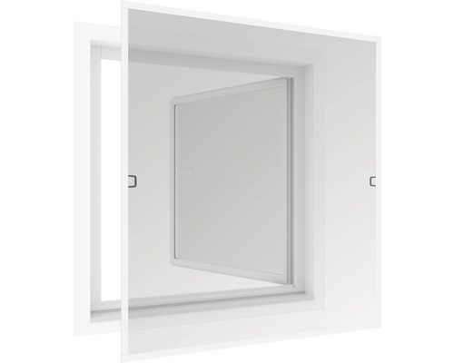Cadre de serrage de moustiquaire pour fenêtre PLUS FLAT blanc 120x150 cm