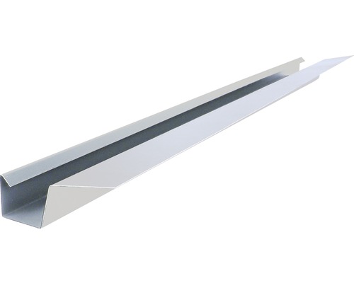 Gouttière moulurée PRECIT accessoire universel Smart acier galvanisé 1000 mm x 30 mm Raccord de gouttière en métal