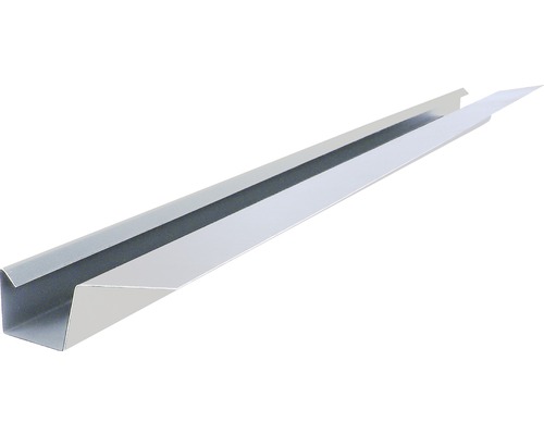 Gouttière moulurée PRECIT accessoire universel Smart zinc 1000 mm x 30 mm