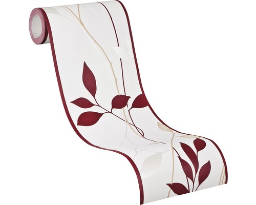 Rouleau de papier peint à motif de feuilles