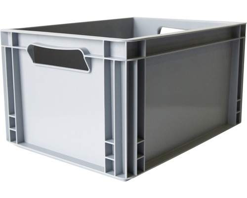 Boîte empilable Eurobox 20 l 400x220x300 mm gris Boîte en plastique avec poignées