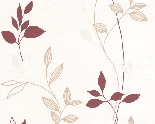 Papier peint à motif de feuilles