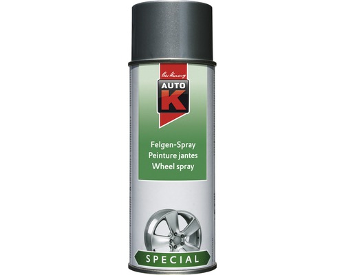 Auto-K peinture en aérosol spray jantes argent titane 400 ml