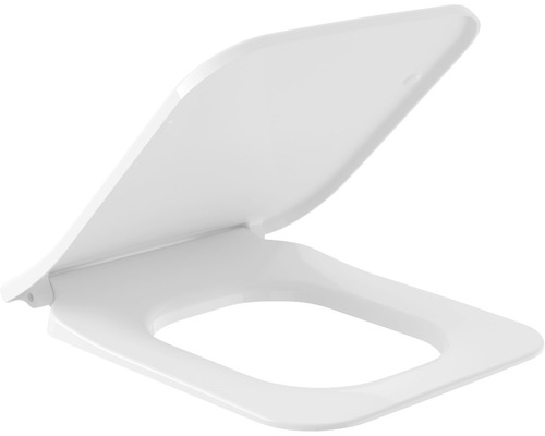 Toilettendeckel mit quadratischer Form, offen