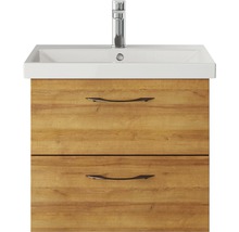 Waschtischunterschrank Pelipal Xpressline 4035 BxHxT 56 x 48,2 cm x 43,5 cm Frontfarbe eiche riviera 4035.475601