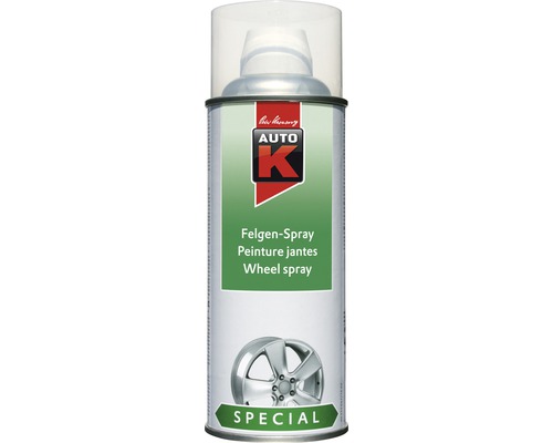 Auto-K peinture en aérosol spray jantes vernis incolore 400 ml Bombe de peinture pour jantes