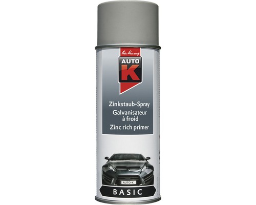 Auto-K Basic spray à base de poudre de zinc 400 ml Bombe de zinc pour revêtement métallique