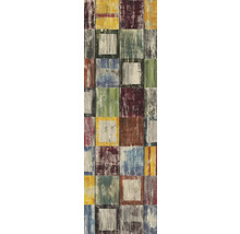 Papier peint avec un motif de bois multicolore