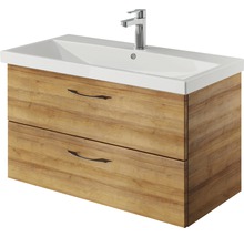 Waschtischunterschrank Pelipal Xpressline 4035 BxHxT 86 x 48,2 cm x 43,5 cm Frontfarbe eiche riviera 4035.478601