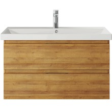 Waschtischunterschrank Pelipal Xpressline 4035 BxHxT 86 x 48,2 cm x 43,5 cm Frontfarbe eiche riviera 4035.478602