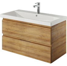 Waschtischunterschrank Pelipal Xpressline 4035 BxHxT 86 x 48,2 cm x 43,5 cm Frontfarbe eiche riviera 4035.478602