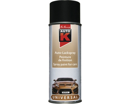 Auto-K peinture en aérosol universelle noir brillant 400 ml