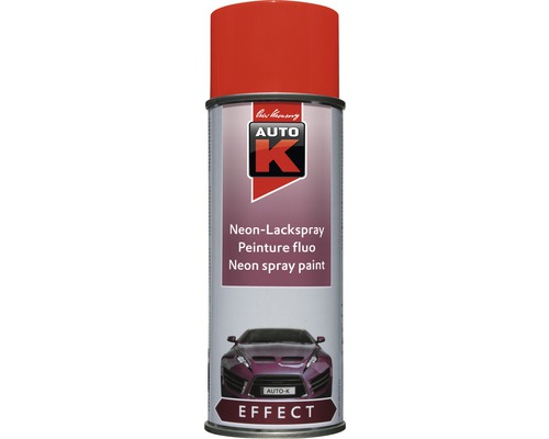 Auto-K Effect peinture fluo en aérosol rouge 400 ml
