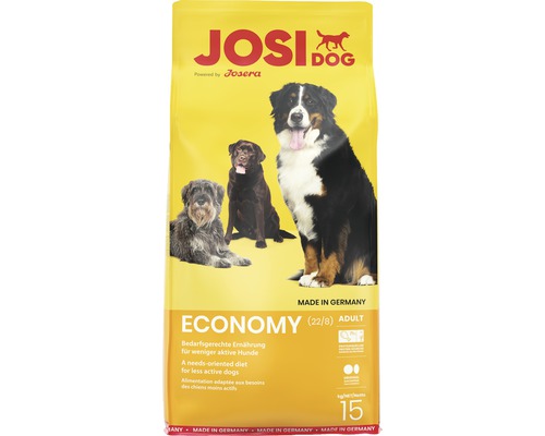 Nourriture pour chien sèche JosiDog Economy 15 kg Josi Dog Economy Adult nourriture sèche pour chiens, paquet de 15 kilogrammes