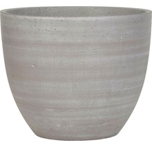 Pot de fleurs gris en béton
