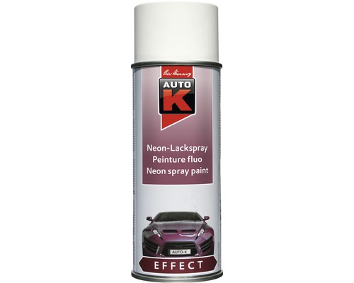 Auto-K Effect peinture fluo en aérosol blanc 400 ml Bombe de peinture laquée de couleur néon