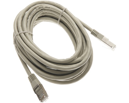 Câble Ethernet CAT 6 2x RJ45 (8p8c) connecteur 0.5 m gris Bleil 35276