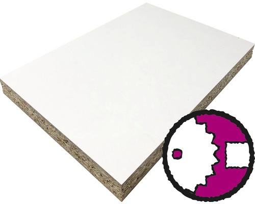 Beschichtete Spanplatte