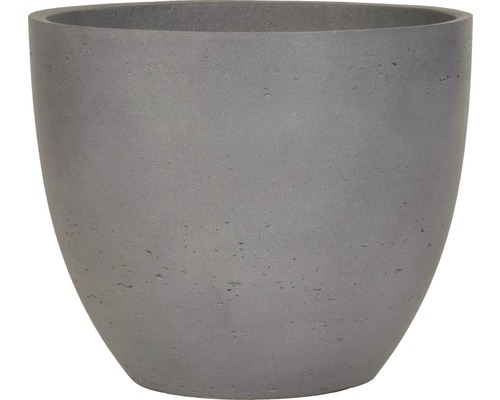 Pot de fleurs gris en béton