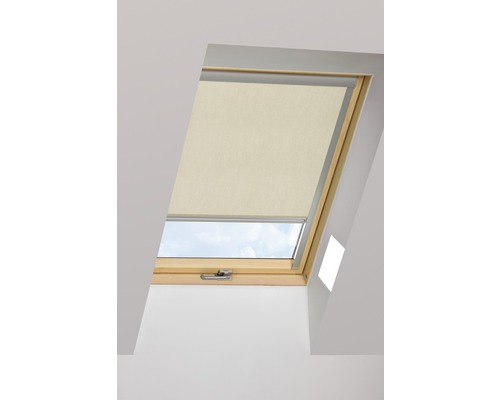 Tageslichtrollo FAKRO ARP beige manuell 55x78 cm (01) Dachfenster mit Rollo zur Verdunkelung