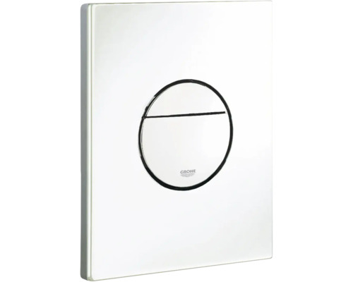 Plaque de commande GROHE Nova Cosmopolitan plaque brillant / touche blanc brillant 38765SH0