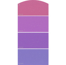 Carte échantillon de peinture H21 effet scintillant doux Univers des couleurs rose vif 21x10 cm-thumb-1