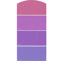 Carte échantillon de peinture H27 effet scintillant intense Univers des couleurs violet 21x10 cm-thumb-1