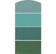 Carte échantillon de peinture H20 effet scintillant doux Univers des couleurs vert 21x10 cm-thumb-1
