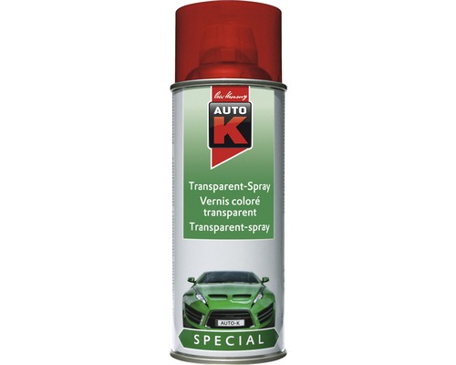 Auto-K Spécial peinture en aérosol transparente rouge 400 ml