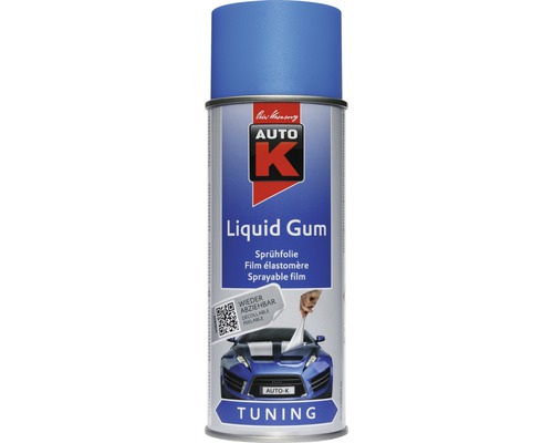 Auto-K Tuning Liquid Gum film en pulvérisation bleu brillant 400 ml Auto K Liquid Gum film pulvérisable en bombe