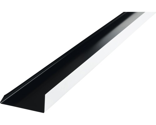 Angle d'arête PRECIT tablier noir foncé RAL 9005 1000 x 100 mm