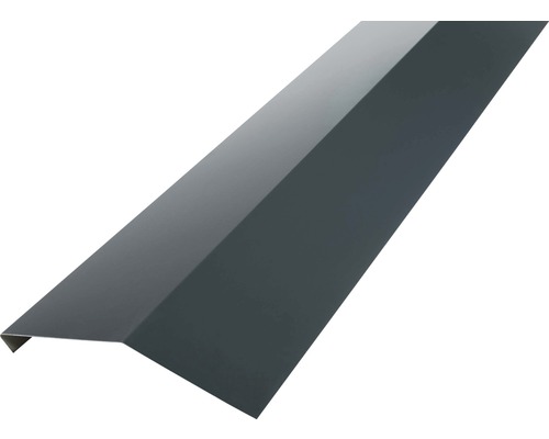 Support de gouttière PRECIT sans rainure d'écoulement d'eau gris anthracite RAL 7016 1000 x 108 x 90 mm