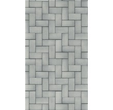 Tapis antidérapant en mousse souple Silver Tiles 65x180 cm-thumb-0
