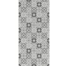 Tapis antidérapant en mousse souple Tile Antique noir 65x180 cm-thumb-0