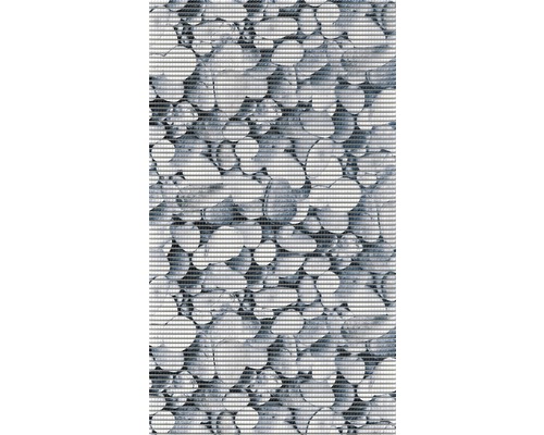 Tapis antidérapant Stones, largeur 130 cm (au mètre) Tapis à motif de pierres
