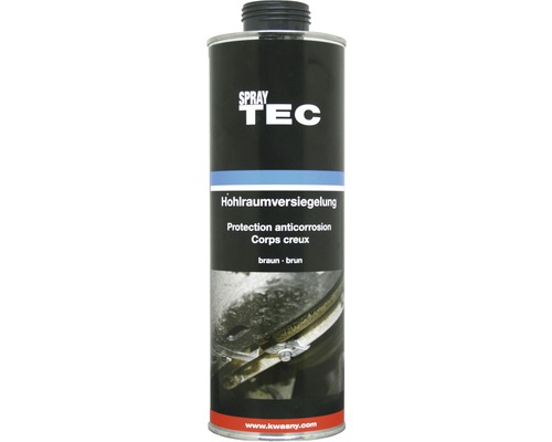 SprayTec protection anticorrosion pour corps creux marron 1000 ml Spraytec produit d''étanchéité pour corps creux pour la protection contre la corrosion