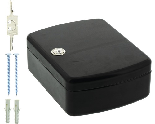 Schlüsselkasten mit Schlüssel, Schrauben und Dübeln