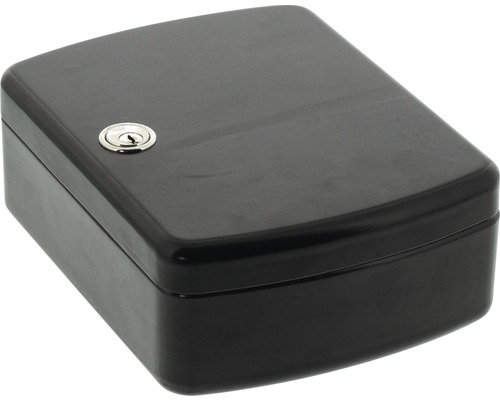 Schwarzer Schlüsselschalter aus Kunststoff für den Aussenbereich