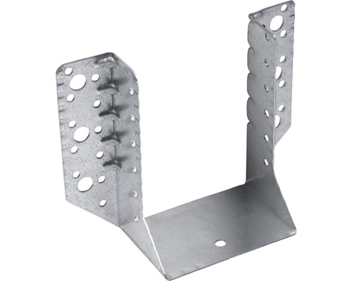 Balkenschuh 100x140x1,5 mm, Typ A, verzinkt, 1 Stück Metall-Balkenschuh zur Holzverbindung im Bauwesen